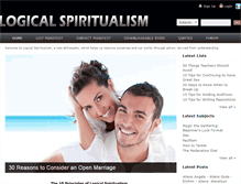 Tablet Screenshot of logicalspiritualism.com